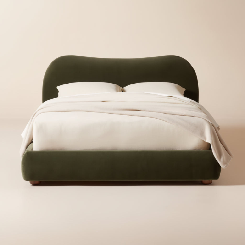 Monteverde Luna Curve Velvet Bed